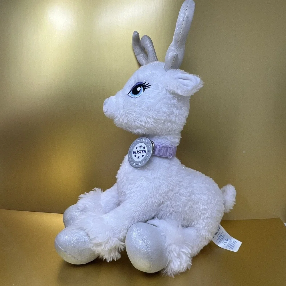 Glisten White Reindeer Plush Build A Bear Toy 17